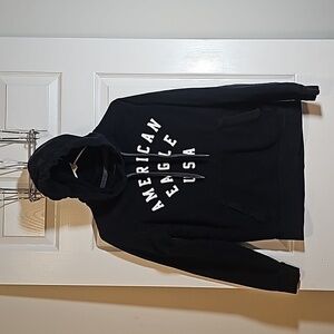 American Eagle Outfitters Logo Pullover Hoodie Sweatshirt Size XS
